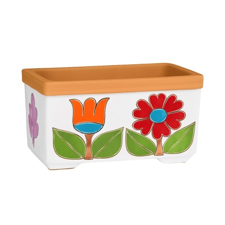 Ceramic planter Folk Daisy Tulip de simone pottery Ceramic planter Folk Daisy Tulip de simone pottery